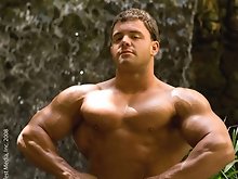Big muscle gay man
